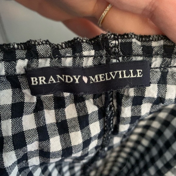 Brandy Melville Plaid Crop Top - Picture 2 of 3